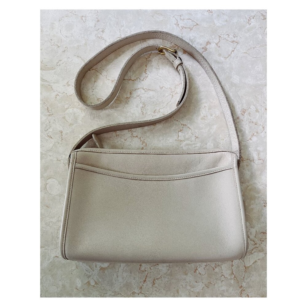 Coach Taylor Made in USA Bone White Leather Purse F4C-9944